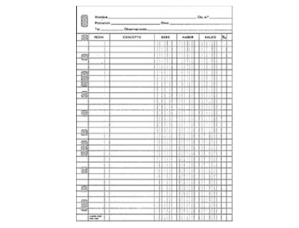 RECAMBIO MULTIFIN 3002 CUARTO NATURAL CUENTAS CORRIENTES 50 HOJAS 155X215 MM