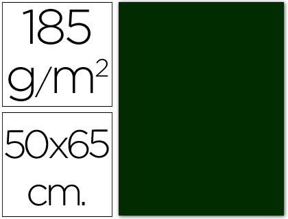 CARTULINA GUARRO VERDE AMAZONA 50X65 CM 185 GR