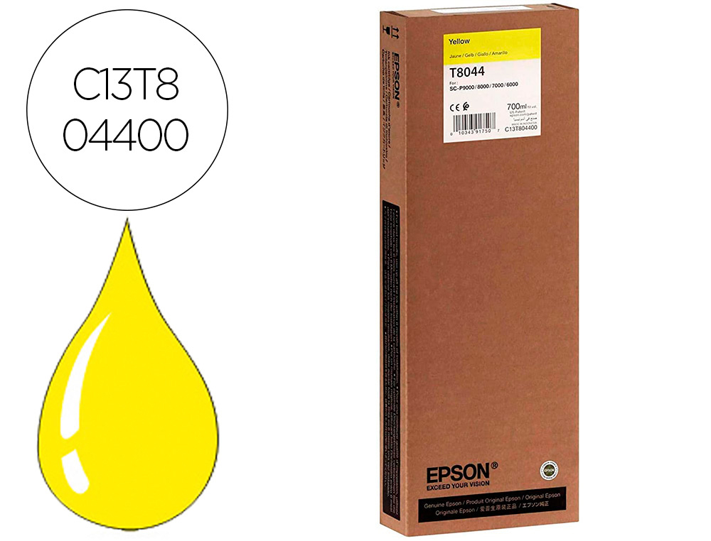 INK-JET EPSON GF SURECOLOR SERIE SC-P AMARILLO ULTRACHROME HDX/HD 700ML