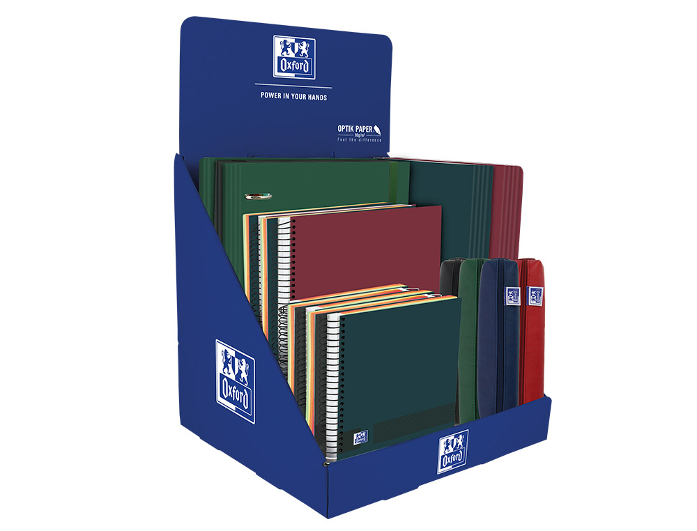 EXPOSITOR DE SOBREMESA CUADERNOS ESPIRAL OXFORD & YOU 30 UNIDADES SURTIDAS