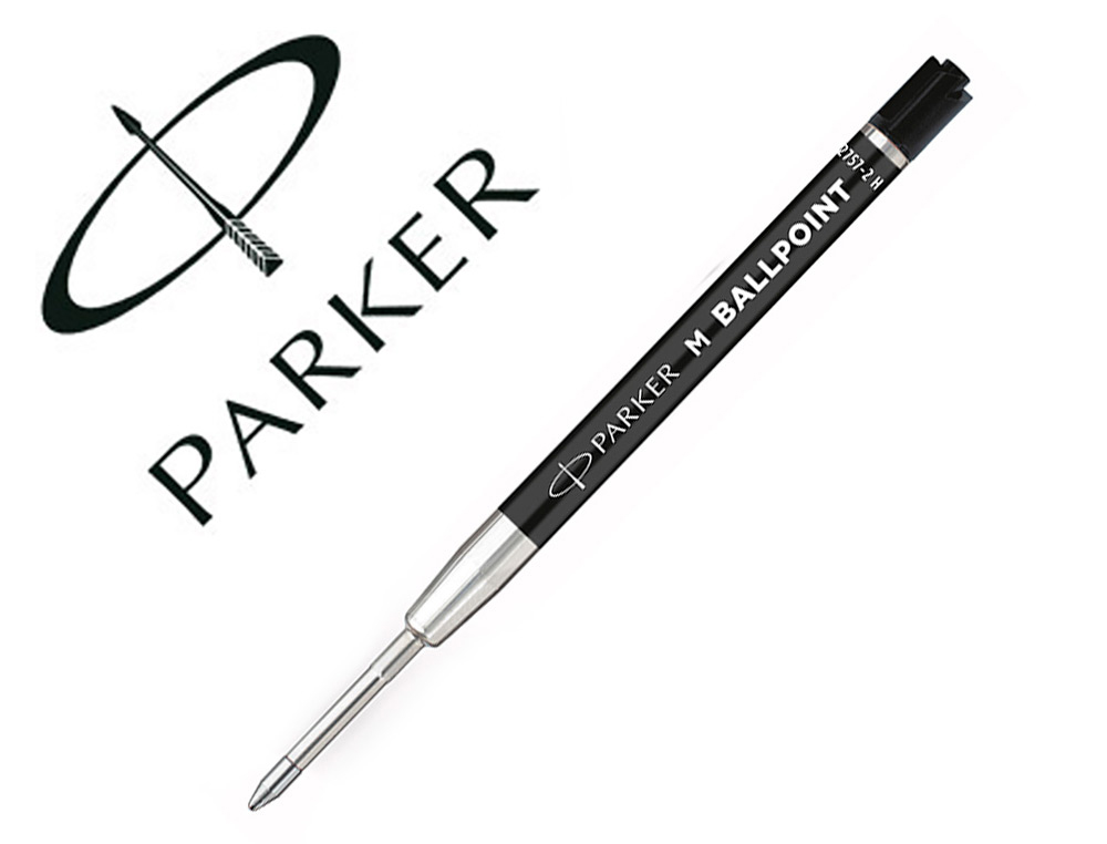 RECAMBIO BOLIGRAFO PARKER ORIGINALS ECONOMICO NEGRO PUNTA MEDIA