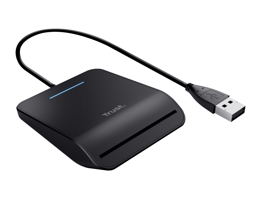 LECTOR DE TARJETAS TRUST PRIMO DNI SMARTCARD USB-A COLOR NEGRO