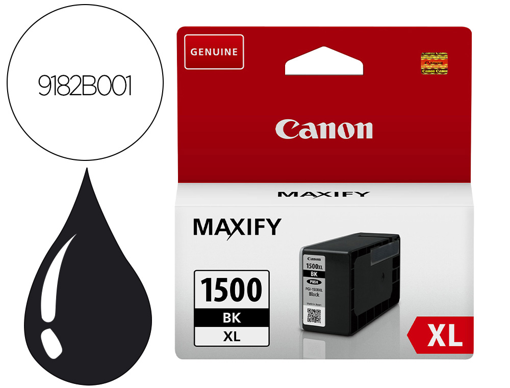 INK-JET CANON PGI-1500XL MB2050 / MB2150 / MB2155 / MB2350 / MB2750 / MB2755 NEGRO