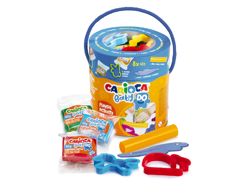 PASTA DE MODELAR CARIOCA BABY DO PLAYSET 10 PIEZAS