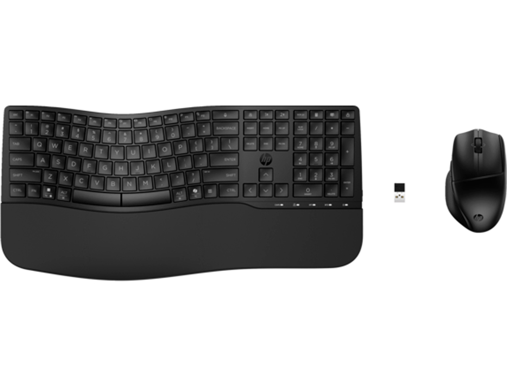 SET TECLADO + RATON HP COMBO 685 MODO DUAL COMFORT INALAMBRICO COLOR NEGRO