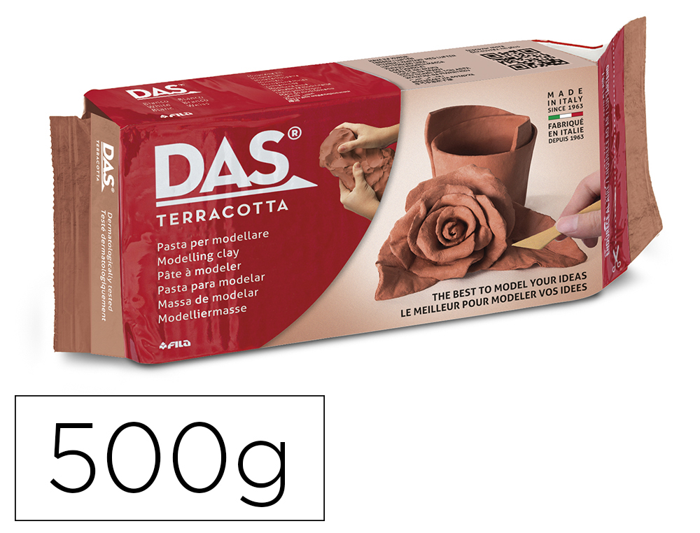PASTA DAS TERRACOTA PARA MODELAR SECA SIN COCCION 500 GR