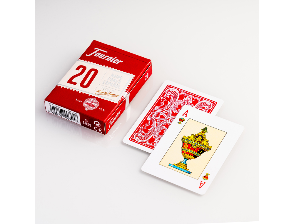 BARAJA FOURNIER POKER ESPAOL N20 54 CARTAS
