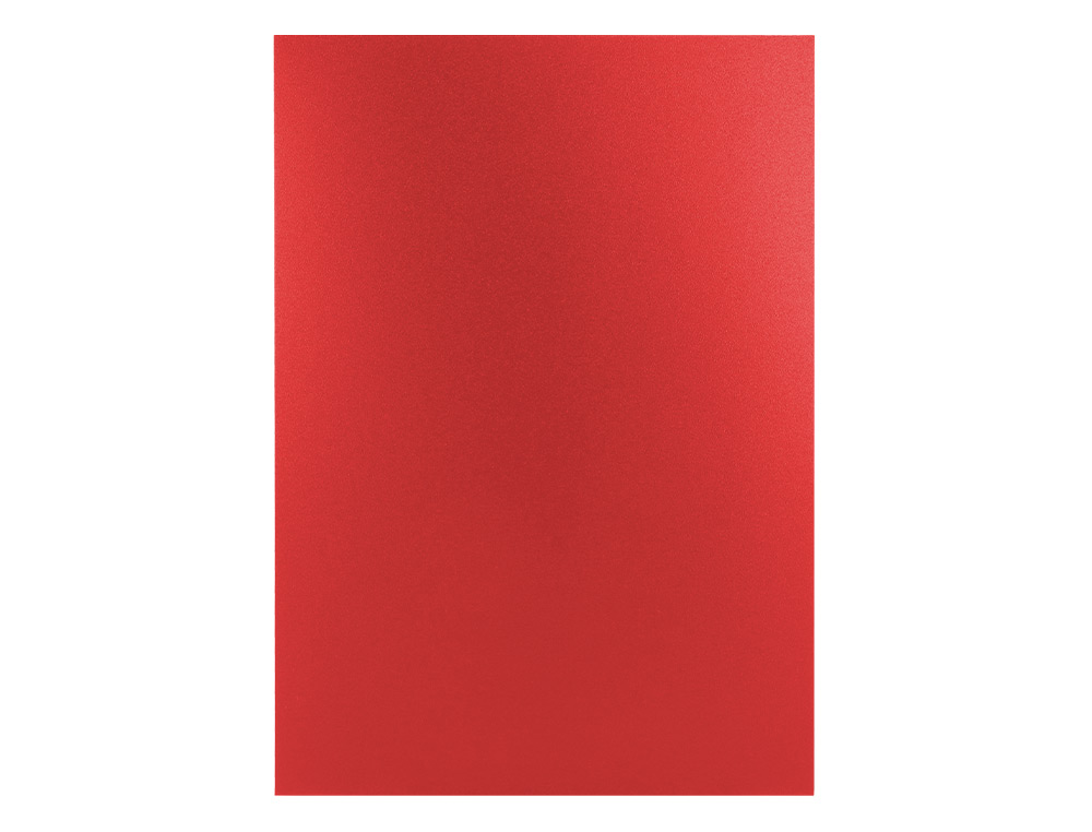 TAPA ENCUADERNACION LIDERPAPEL POLIPROPILENO A4 0.5MM ROJO OPACO PAQUETE DE 100 UNIDADES