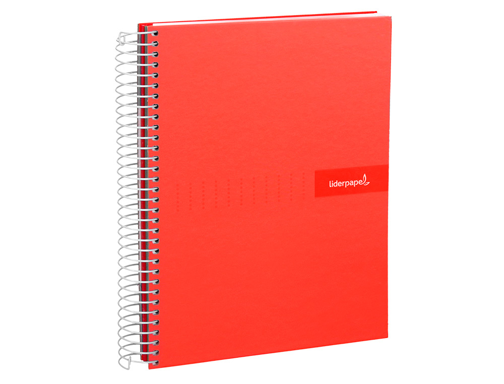 CUADERNO ESPIRAL LIDERPAPEL A4 CRAFTY TAPA FORRADA 80H 90 GR CUADRO 3MM CON MARGEN COLORES SURTIDOS