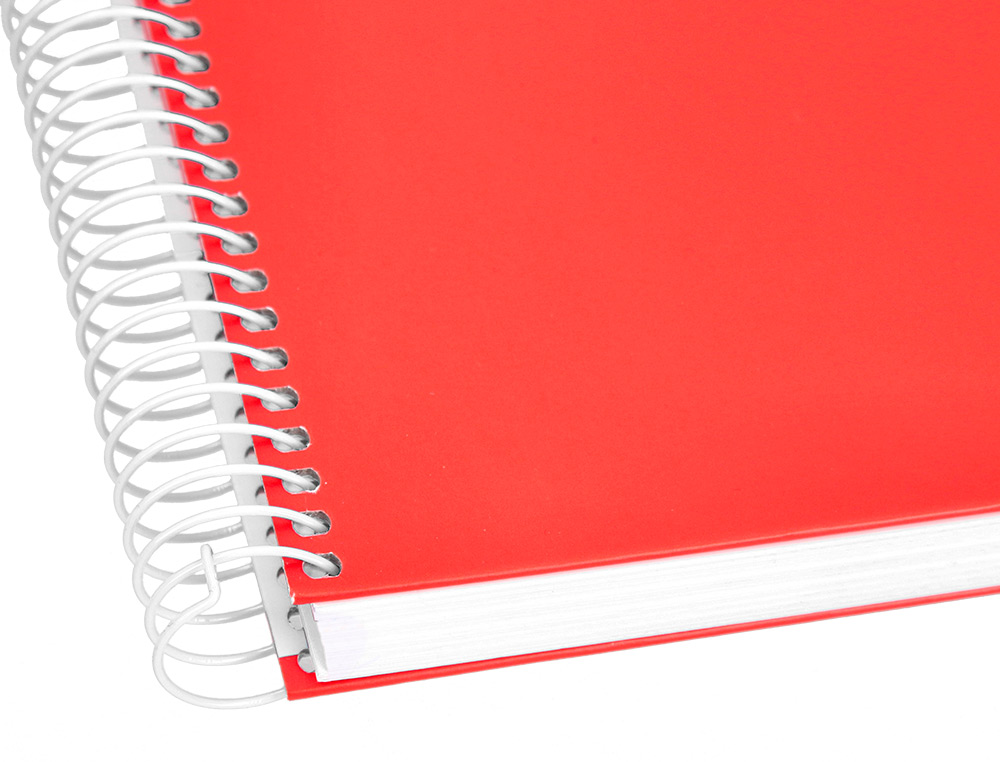 CUADERNO ESPIRAL LIDERPAPEL A4 CRAFTY TAPA FORRADA 80H 90 GR CUADRO 3MM CON MARGEN COLORES SURTIDOS