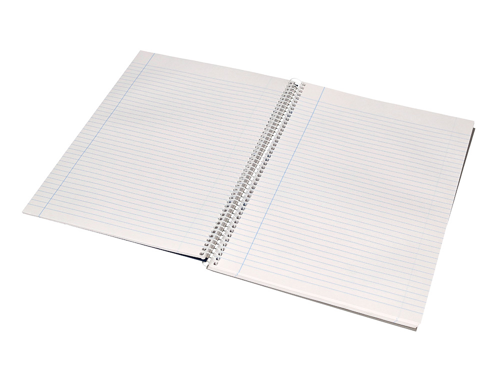 CUADERNO ESPIRAL LIDERPAPEL A4 CRAFTY TAPA FORRADA 80H 90 GR RAYADO HORIZONTAL CON MARGEN COLORES SURTIDOS
