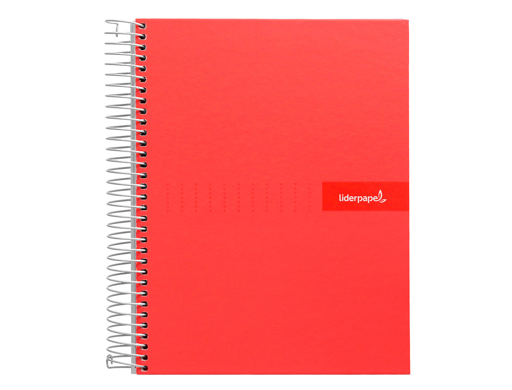 CUADERNO ESPIRAL LIDERPAPEL A4 CRAFTY TAPA FORRADA 80H 90 GR RAYADO HORIZONTAL CON MARGEN COLORES SURTIDOS