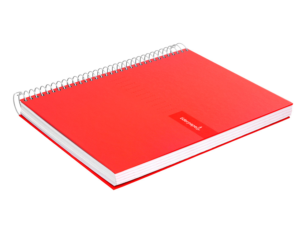 CUADERNO ESPIRAL LIDERPAPEL A4 CRAFTY TAPA FORRADA 80H 90 GR RAYADO HORIZONTAL CON MARGEN COLORES SURTIDOS