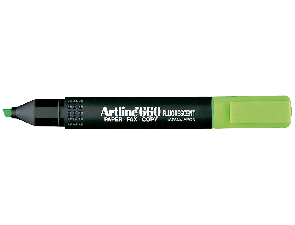 ROTULADOR ARTLINE FLUORESCENTE EK-660 VERDE PUNTA BISELADA