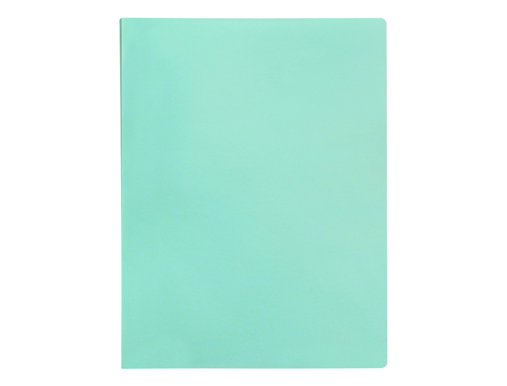 CARPETA LIDERPAPEL ESCAPARATE 30 FUNDAS POLIPROPILENO DIN A4 VERDE MANZANA OPACO