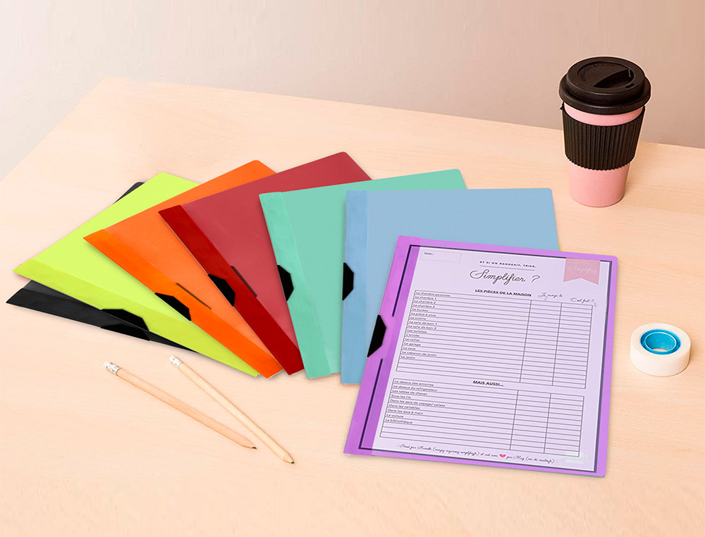 CARPETA LIDERPAPEL DOSSIER PINZA LATERAL POLIPROPILENO DIN A4 VERDE MANZANA OPACO 30 HOJAS PINZA DESLIZANTE