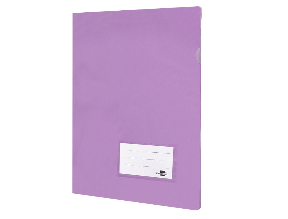 CARPETA LIDERPAPEL DOSSIER A4 UÑERO LAVANDA OPACO