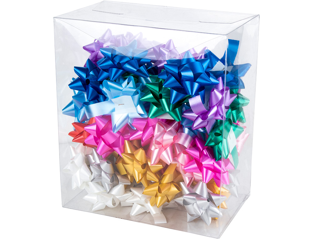 LAZO FANTASIA LIDERPAPEL 19 MM CAJA DE 50 UNIDADES COLORES SURTIDOS