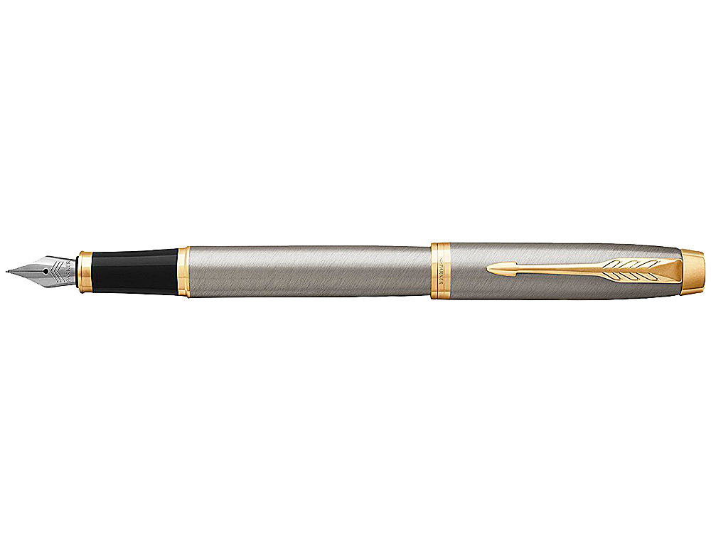 PLUMA PARKER IM METAL CEPILLADO GT