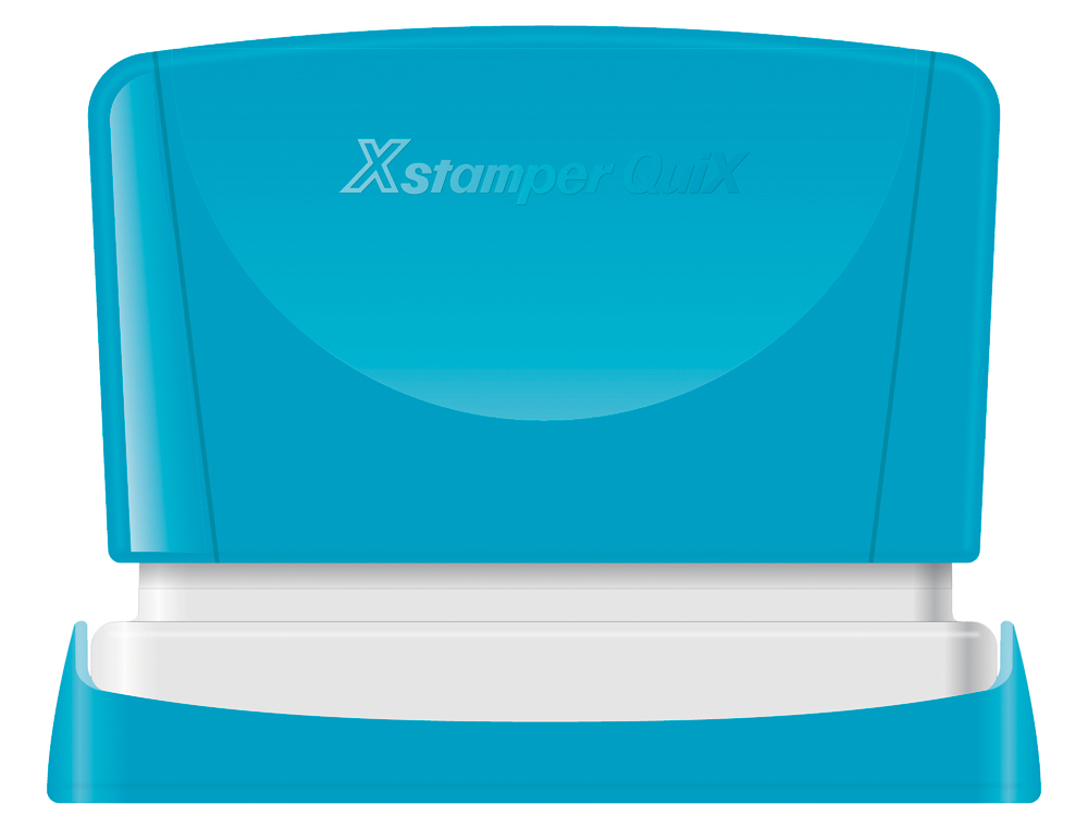 SELLO X'STAMPER QUIX PERSONALIZABLE COLOR AZUL MEDIDAS 4X60 MM Q-05
