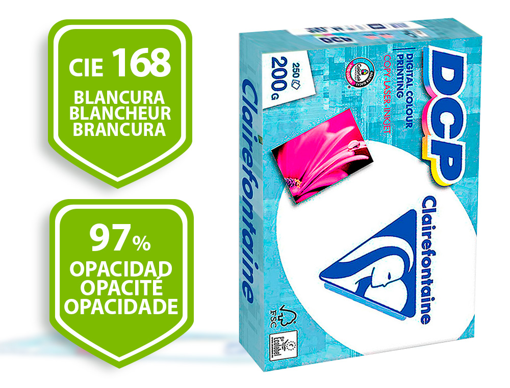 PAPEL FOTOCOPIADORA CLAIREFONTAINE DIN A3 200 GR PAQUETE DE 250 HOJAS