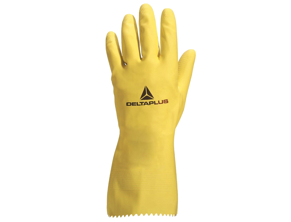 GUANTES DELTAPLUS DE NITRILO DESECHABLE NEGRO CAJA DE 100 UNIDADES TALLA 9-10