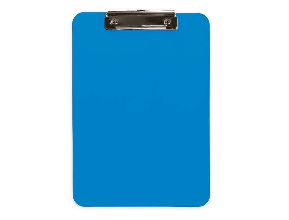 PORTANOTAS Q-CONNECT PLASTICO DIN A4 CELESTE 2,5MM