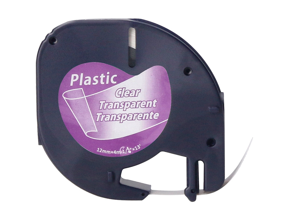 CINTA Q-CONNECT 12MM X 4MT TRANSPARENTE PARA MAQUINA LETRATAG