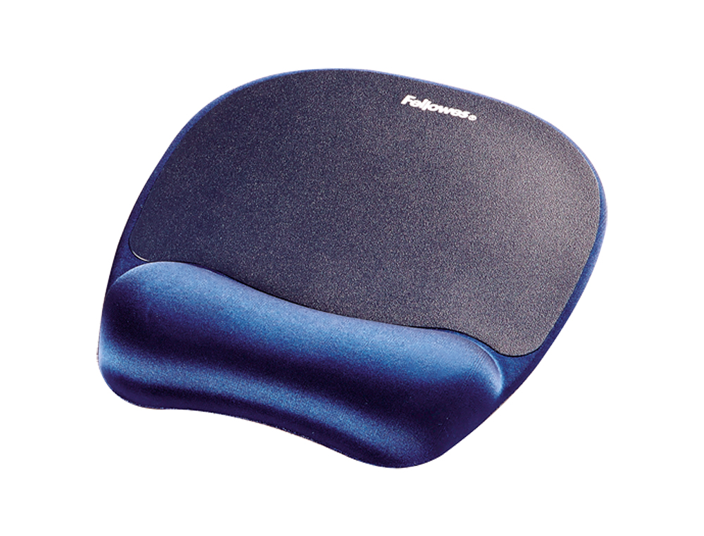 ALFOMBRILLA PARA RATON FELLOWES CON REPOSAMUECAS DE ESPUMA MEMORY FOAM AZUL 230X196X20 MM