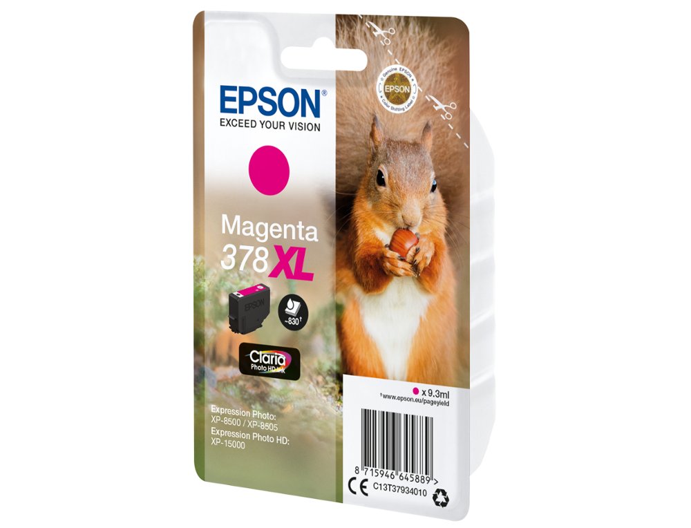 INK-JET EPSON 378 XL EXPRESSION HOME XP-8605 / 8606 / XP-15000 / XP-8500 / 8505 MAGENTA 830 PAG