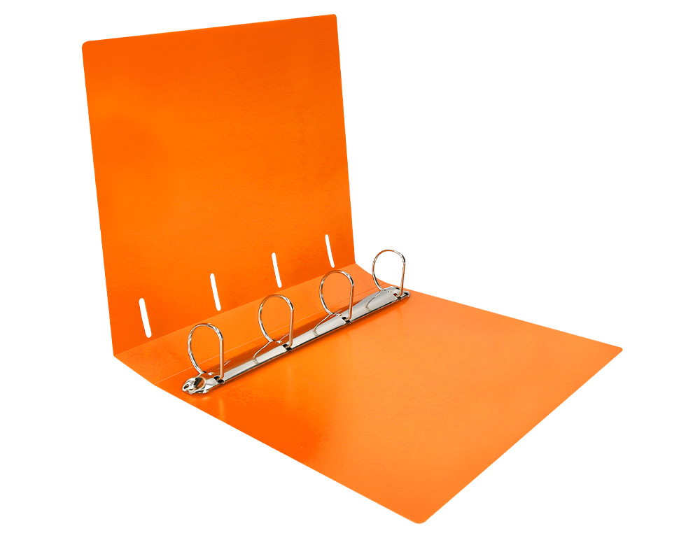 CARPETA LIDERPAPEL 4 ANILLAS MIXTAS 40 MM POLIPROPILENO DIN A4 NARANJA FLUOR OPACO