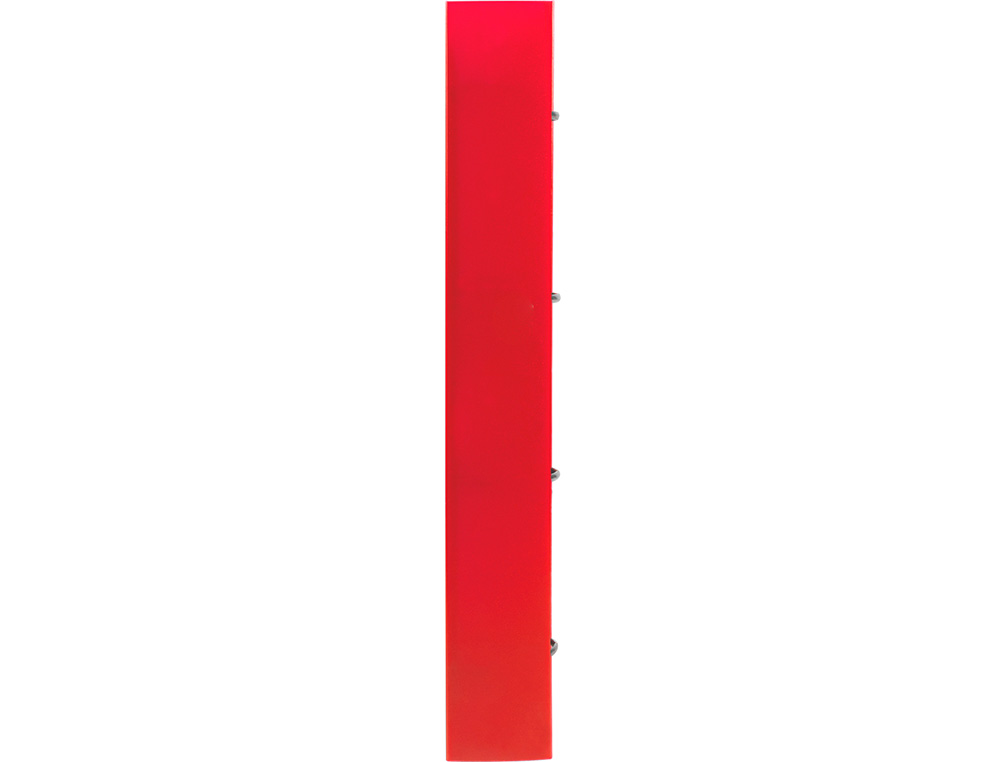 CARPETA CON RECAMBIO LIDERPAPEL A4 CUADRO 5MM 100 HOJAS 80G POLIPROPILENO 4 ANILLAS 40MM ROJO TRANSLUCIDO