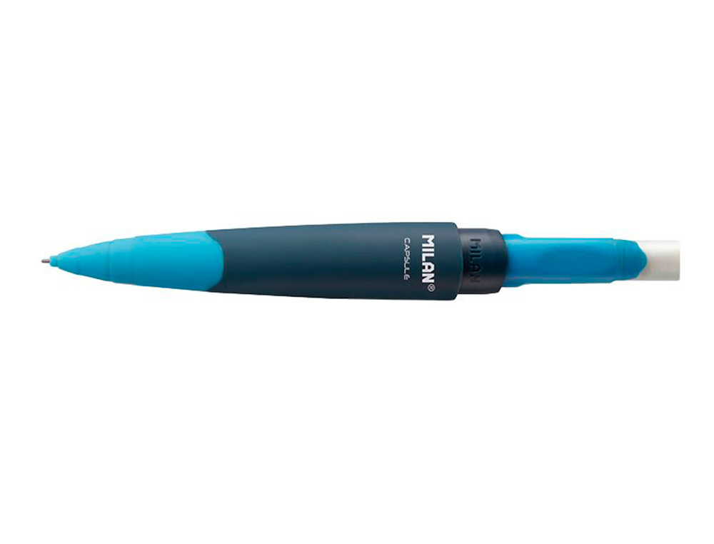 PORTAMINAS MILAN CAPSULE SLIM 0,5 MM + 2 RECAMBIOS DE GOMA EN BLISTER