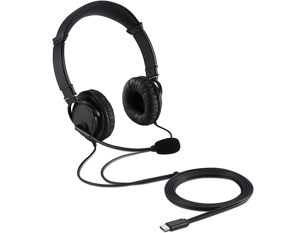 AURICULAR KENSINGTON HI-FI CON MICROFONO USB-C CABLE 180 CM