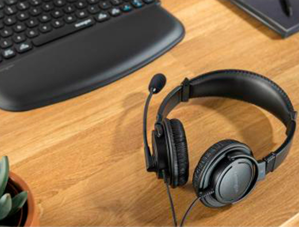 AURICULAR KENSINGTON HI-FI CON MICROFONO USB-C CABLE 180 CM