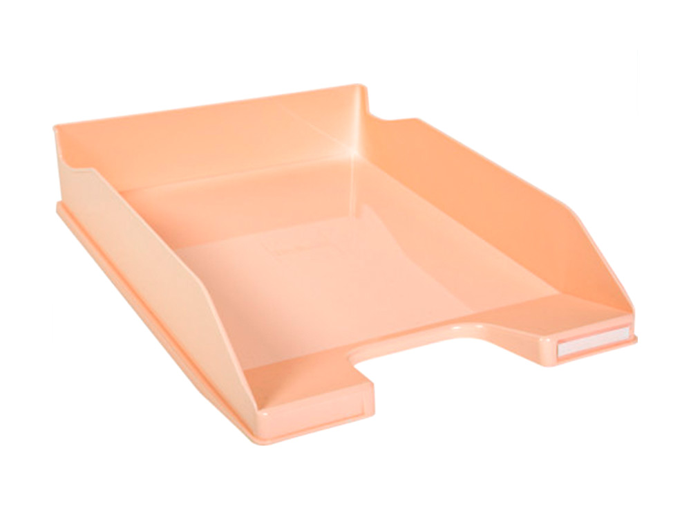 BANDEJA SOBREMESA EXACOMPTA AQUAREL COMBO MIDI CORAL PASTEL 347X255X65 MM