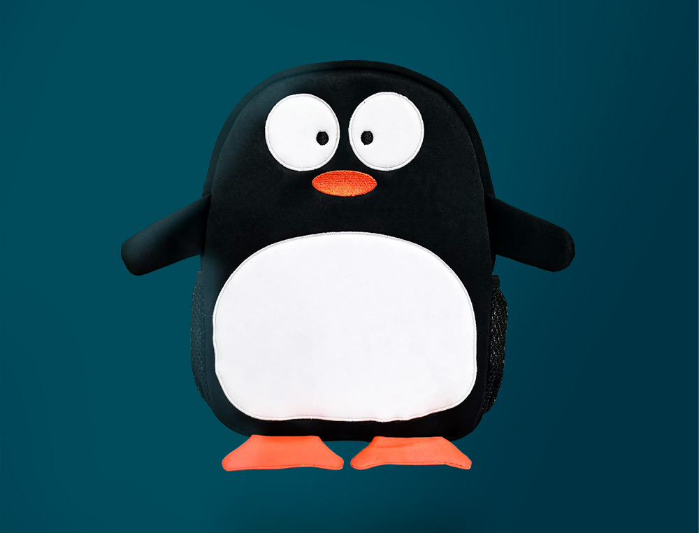 MOCHILA ESCOLAR LIDERPAPEL INFANTIL NEOPRENO PINGUINO