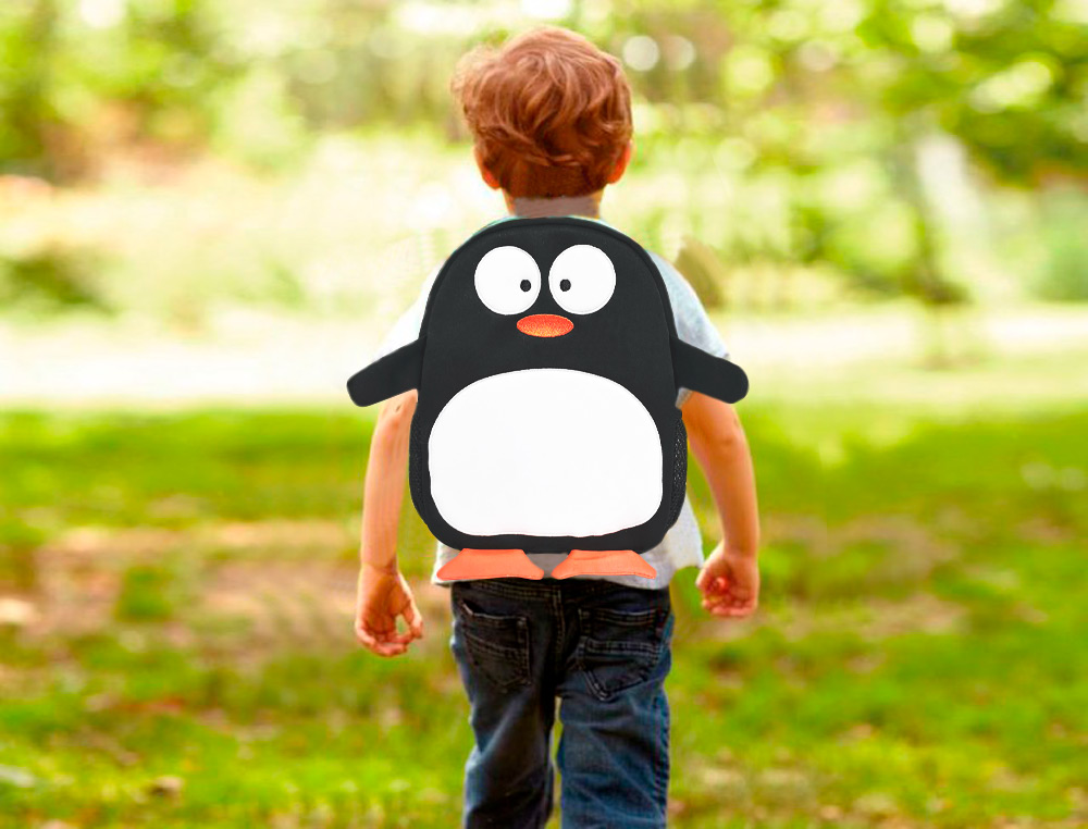 MOCHILA ESCOLAR LIDERPAPEL INFANTIL NEOPRENO PINGUINO