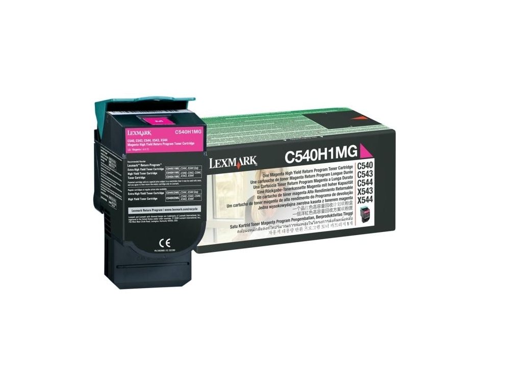 TONER LEXMARK LASER C540H1MG C540 / C543 / C544 / X543 / X544 MAGENTA 2000 PAGINAS