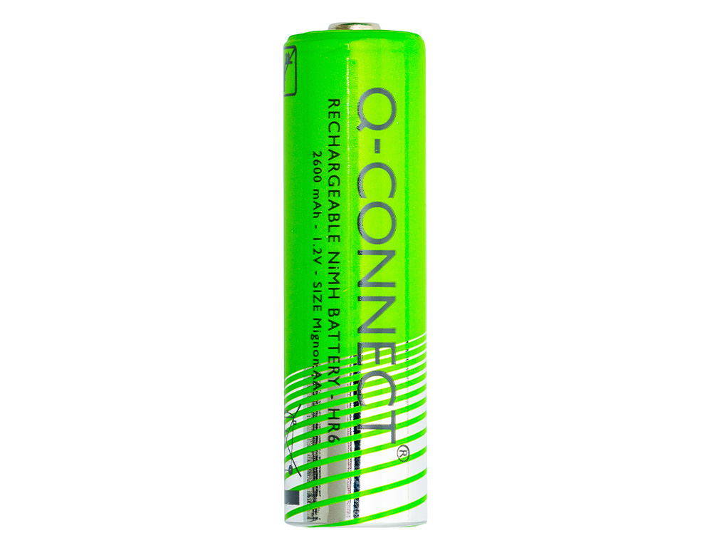 PILA Q-CONNECT ALCALINA AA RECARGABLE BLISTER DE 2 UNIDADES