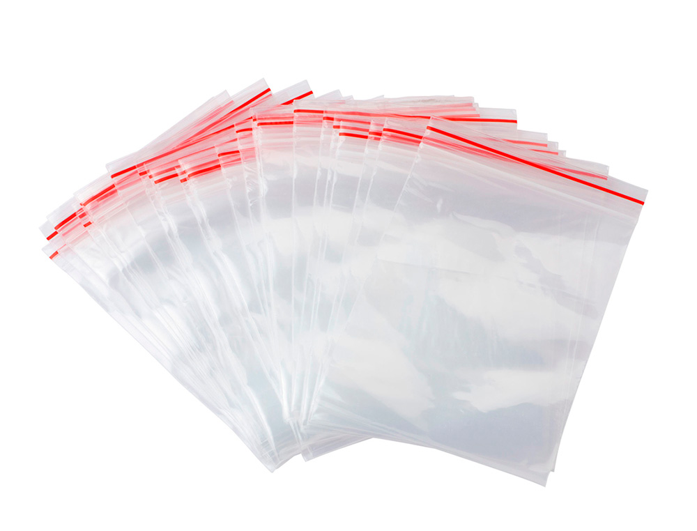 BOLSA PLASTICO AUTOCIERRE Q-CONNECT 60X80 MM PAQUETE DE 100 UNIDADES