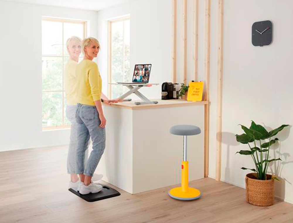 TABURETE LEITZ ACTIVE ERGO COSY AJUSTABLE COLOR GRIS