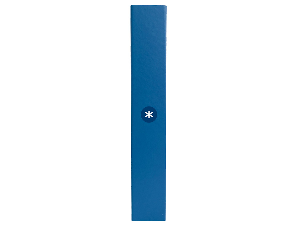 CARPETA ANTARTIK A4 FORRADA 4 ANILLAS 25 MM REDONDAS COLOR AZUL MARINO