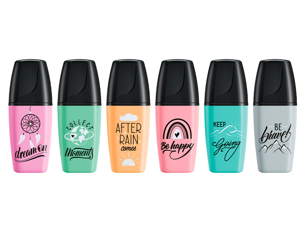 ROTULADOR STABILO BOSS MINI PASTEL LOVE ESTUCHE DE 6 UNIDADES COLORES SURTIDOS