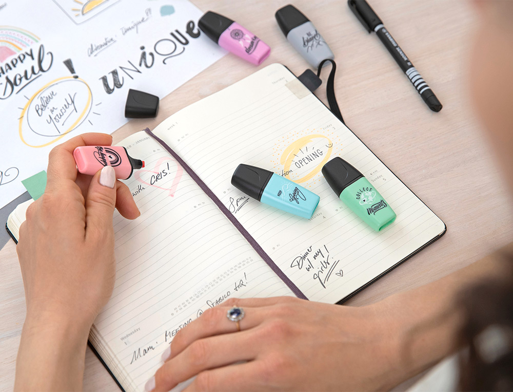 ROTULADOR STABILO BOSS MINI PASTEL LOVE ESTUCHE DE 6 UNIDADES COLORES SURTIDOS