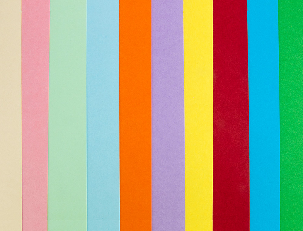 CARTULINA LIDERPAPEL A4 180G/M2 25 COLORES SURTIDOS PAQUETE DE 100 HOJAS