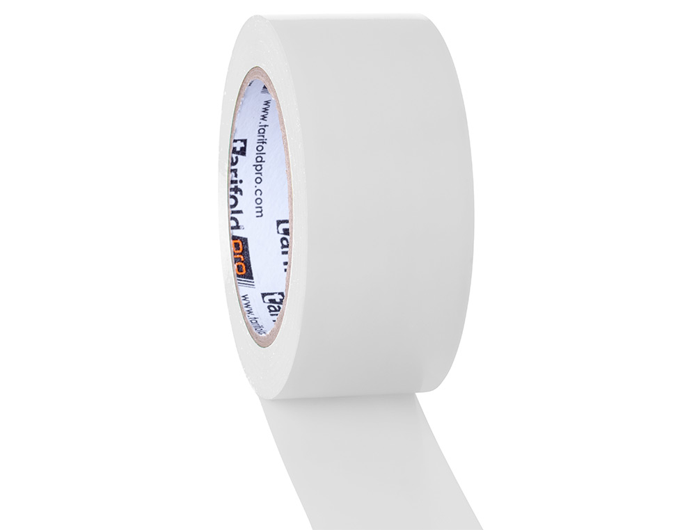 CINTA ADHESIVA DJOIS PARA MARCAJE Y SEALIZACION DE SUELO 33 MT X 50 MM COLOR BLANCO