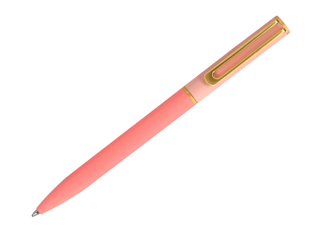 BOLIGRAFO BELIUS BARI SET CON 2 BOLIGRAFOS COLOR ROSA PUNTA 1 MM TINTA AZUL EN CAJA DE REGALO