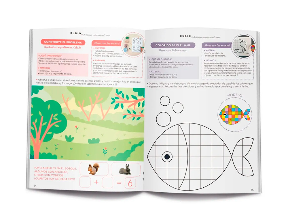 CUADERNO RUBIO HABILIDADES MATEMATICAS + 5 AOS
