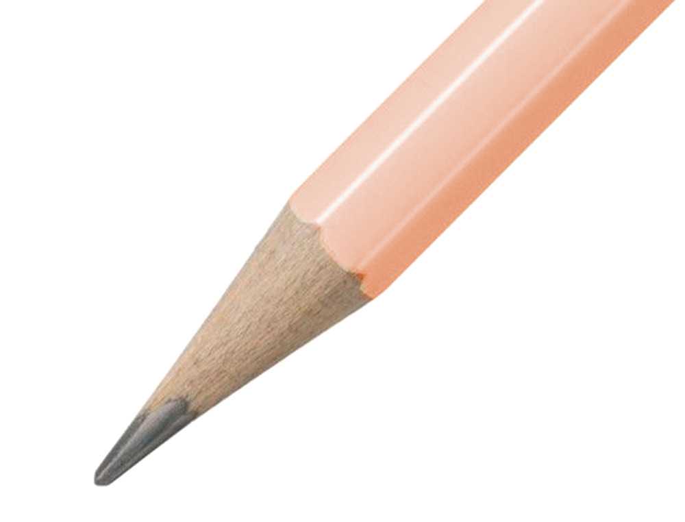 LAPICES DE GRAFITO CON GOMA STABILO SWANO MINA 2,2 MM DUREZA HB MELOCOTON PASTEL
